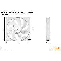 be quiet! 120mm be quiet! Pure Wings 3 PWM white – Ansicht 5