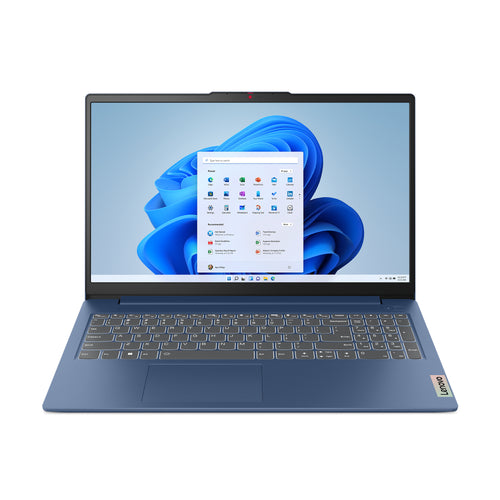 Lenovo IdeaPad Slim 3 15AMN8 AMD Ryzen™ 5 7520U Laptop 39,6 cm (15.6") Full HD 16 GB LPDDR5-SDRAM 512 GB SSD Wi-Fi 6 (802.11ax) Windows 11 Home Deutsch Blau