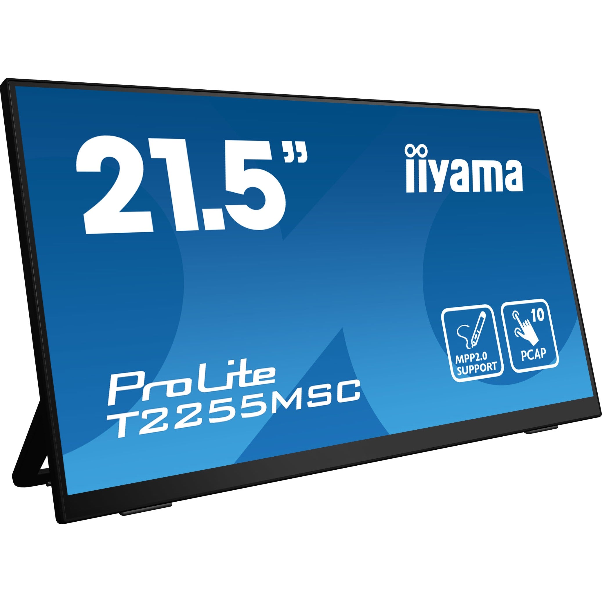 54.5cm/21.5" (1920x1080) iiyama ProLite T2255MSC-B1 16:9 FHD IPS Touch 5ms 60Hz HDMI DP Speaker Black