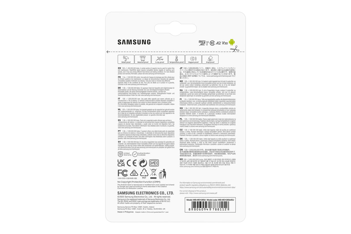 Samsung PRO Plus microSD memory card (2023) (incl. SD adapter) - 128 GB