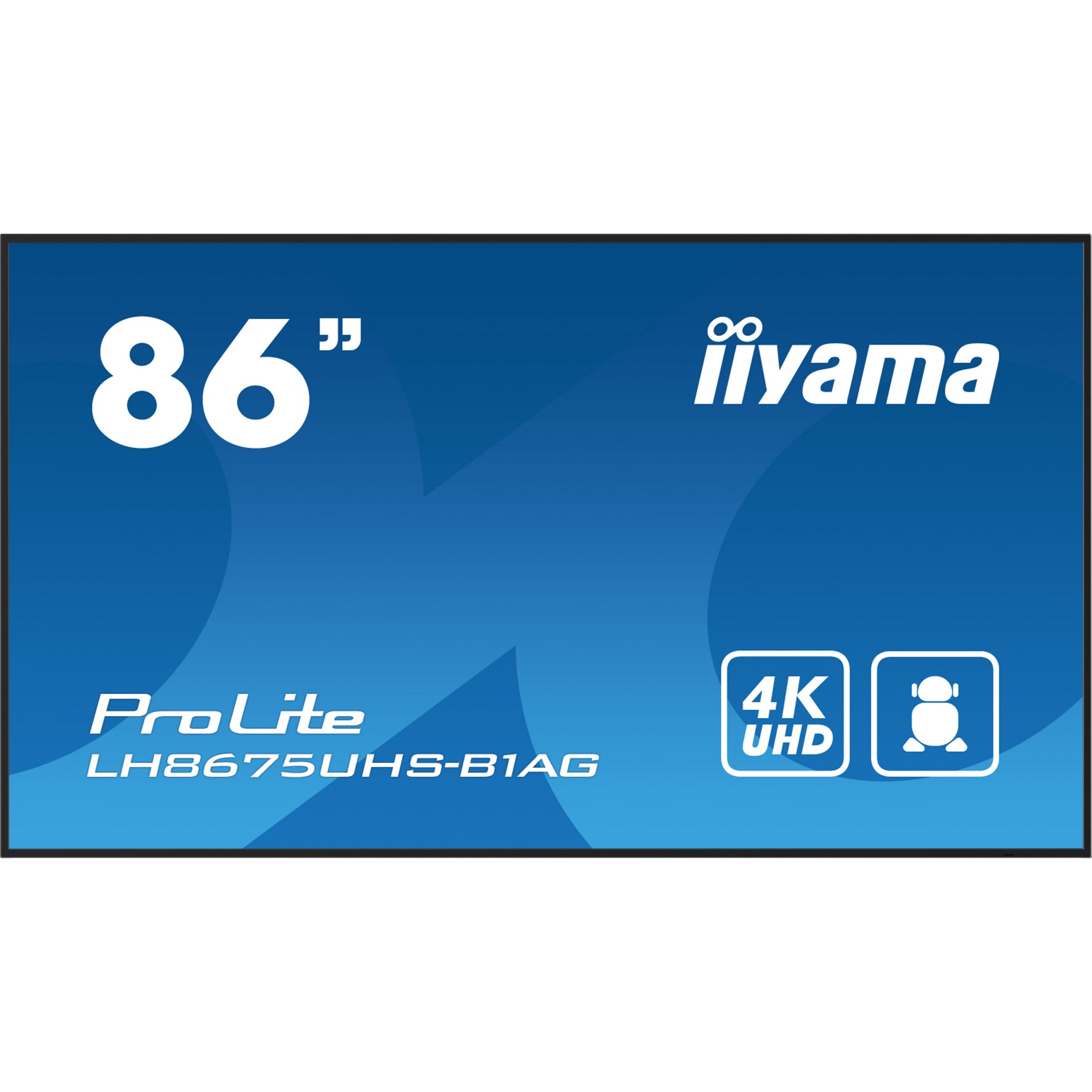 IIYAMA 217.4cm(85.6") LH8675UHS-B1AG 16:9 3xHDMI+2xUSB IPS retail (Speditionsversand)