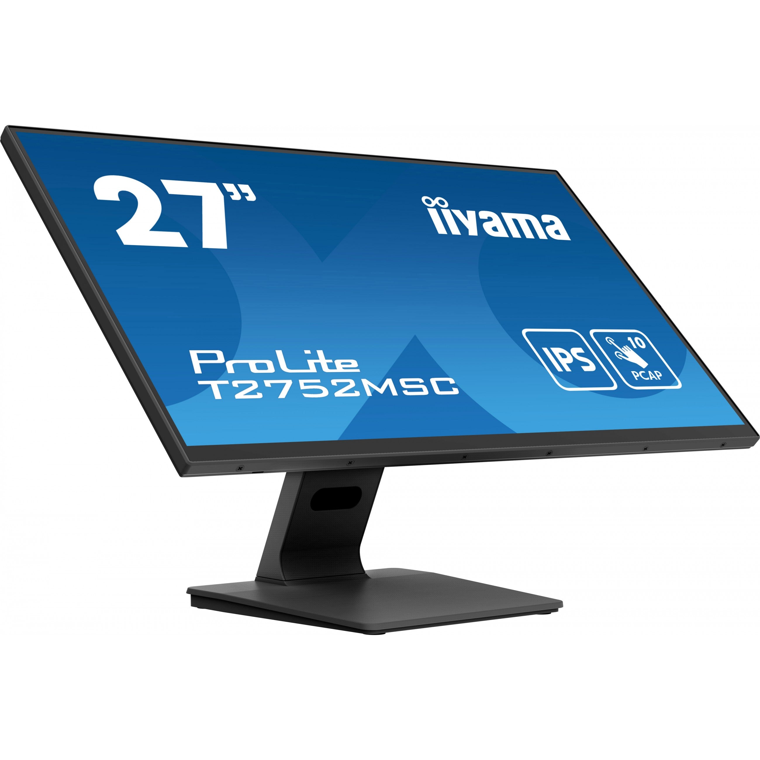 68.6cm/27" (1920x1080) iiyama ProLite T2752MSC-B1 16:9 FHD IPS Touch 5ms 60Hz HDMI DP USB Speaker Black