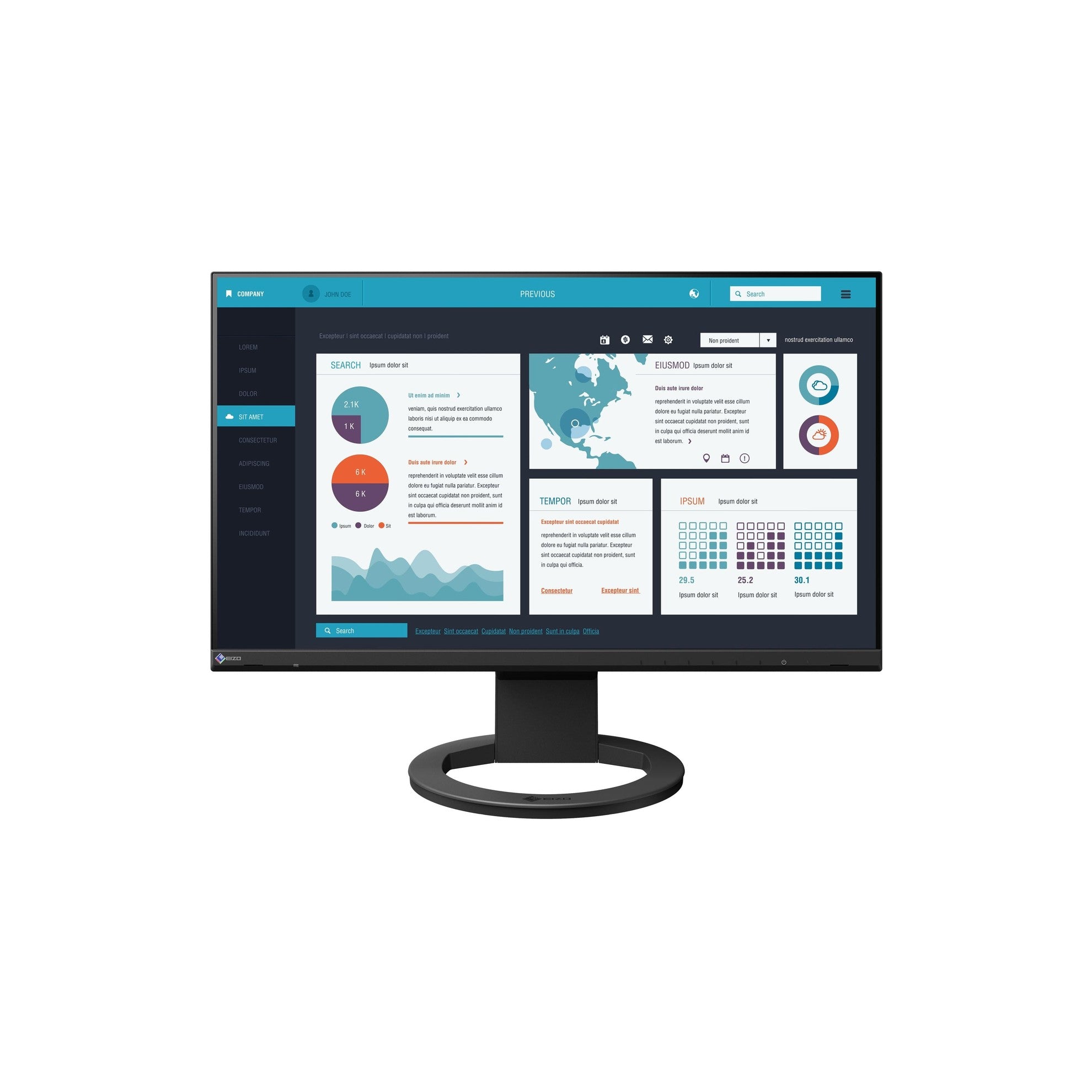 EIZO EV2490-Swiss Edition 23.8 schwarz