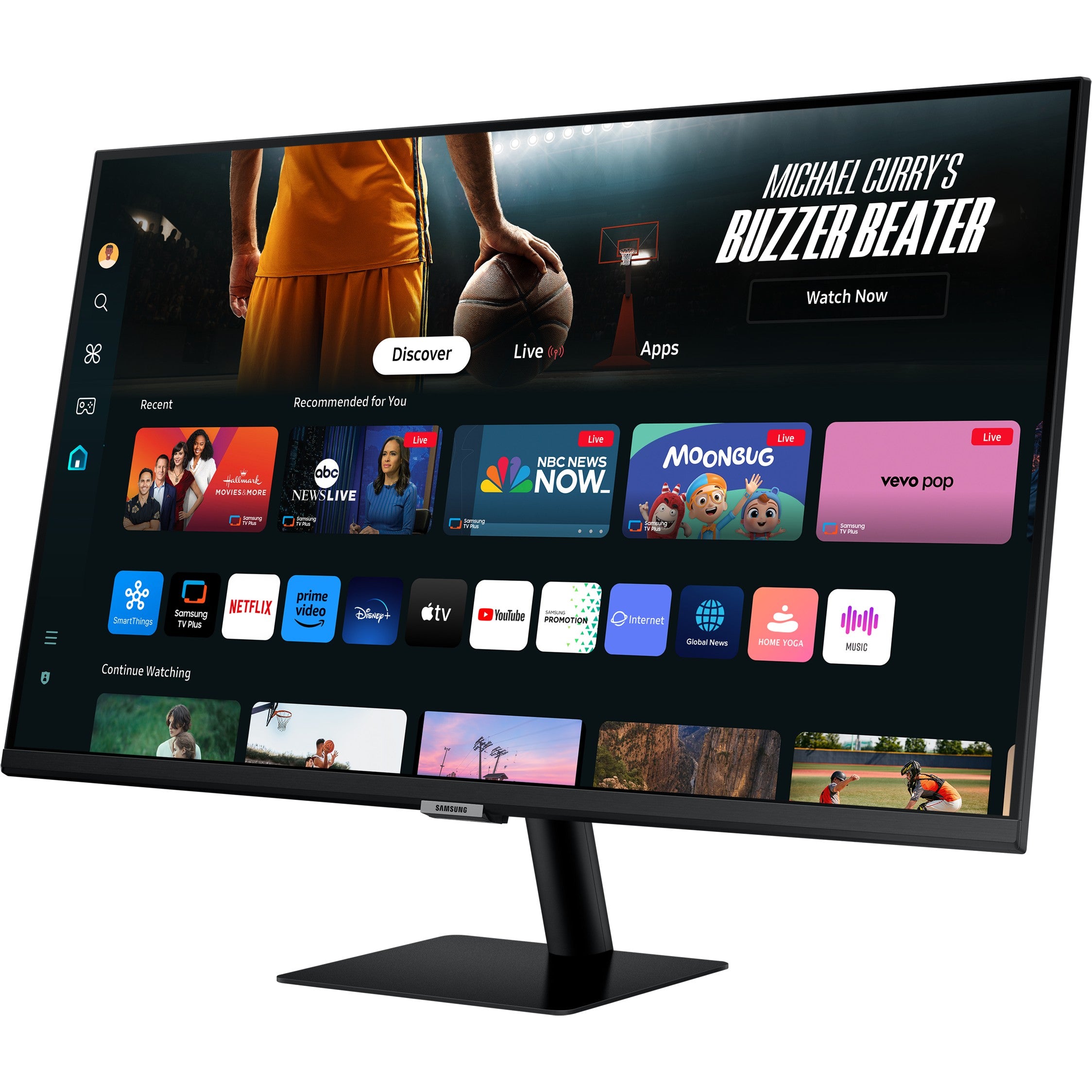 81.3cm/32" (3840x2160) Samsung LS32DM700UUXEN 16:9 4K UHD 4ms 60Hz HDMI USB-C Tizen Wifi Speaker Black