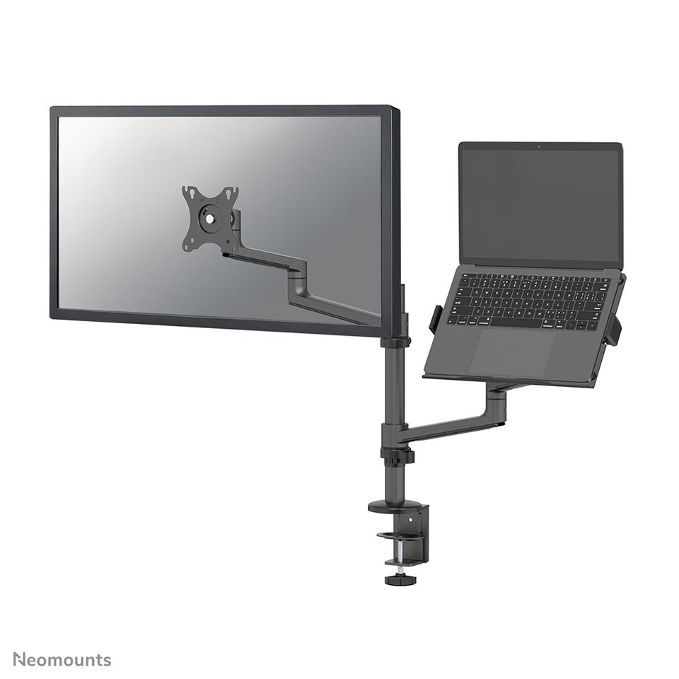 Neomounts DS20-425BL2 Bras de moniteur avec support pour ordinateur portable 17-27" - peu encombrant