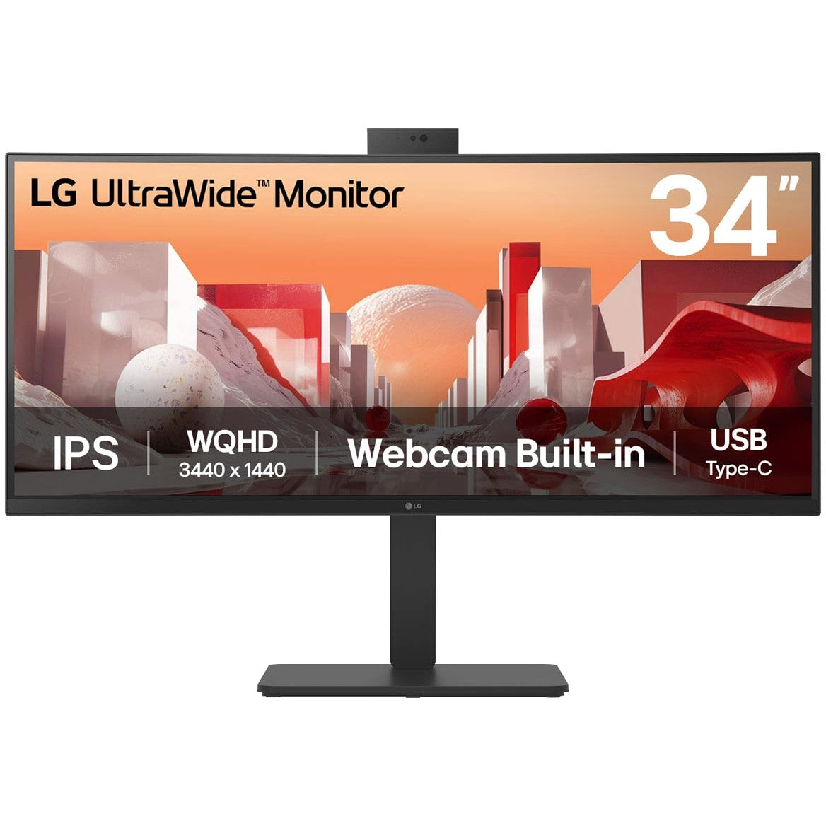 86.72cm/34" (3440x1440) LG 34BA85QE-B 21:9 WQHD IPS Curved 5ms 60Hz HDR10 HDMI DP USB-C Speaker