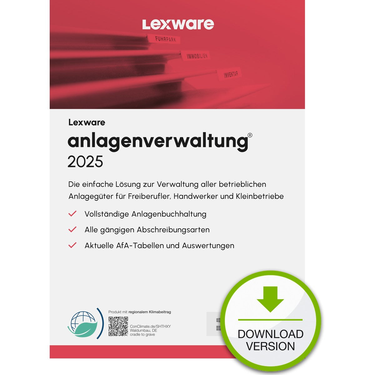 Lexware Anlagenverwaltung 2024 - 1 Device. 1 Year - ESD-DownloadESD