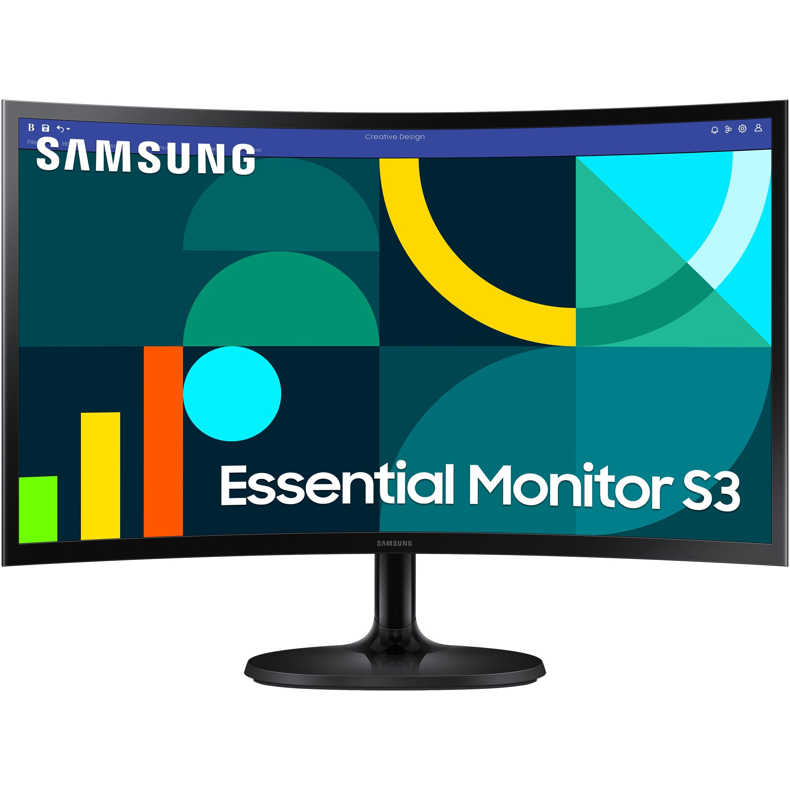 61cm/24" (1920x1080) Samsung S24D364GAU 16:9 Essential Full HD 4ms Black