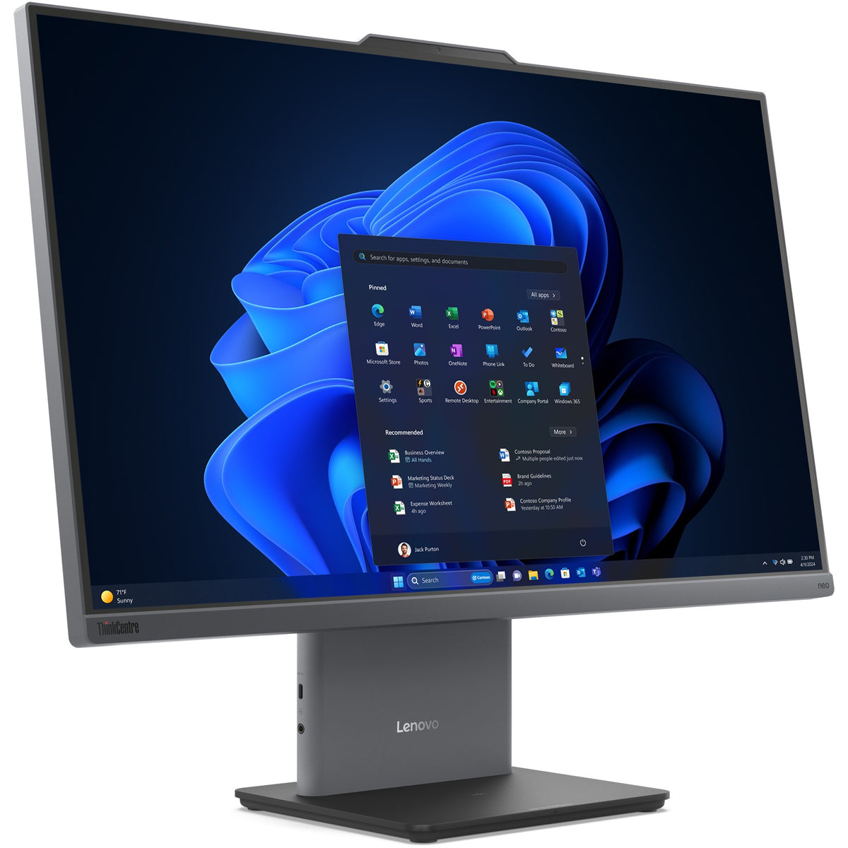 AIO Lenovo ThinkCentre neo 50a G5 27 i7 13620H/16 Go/512SSD/W11Pro