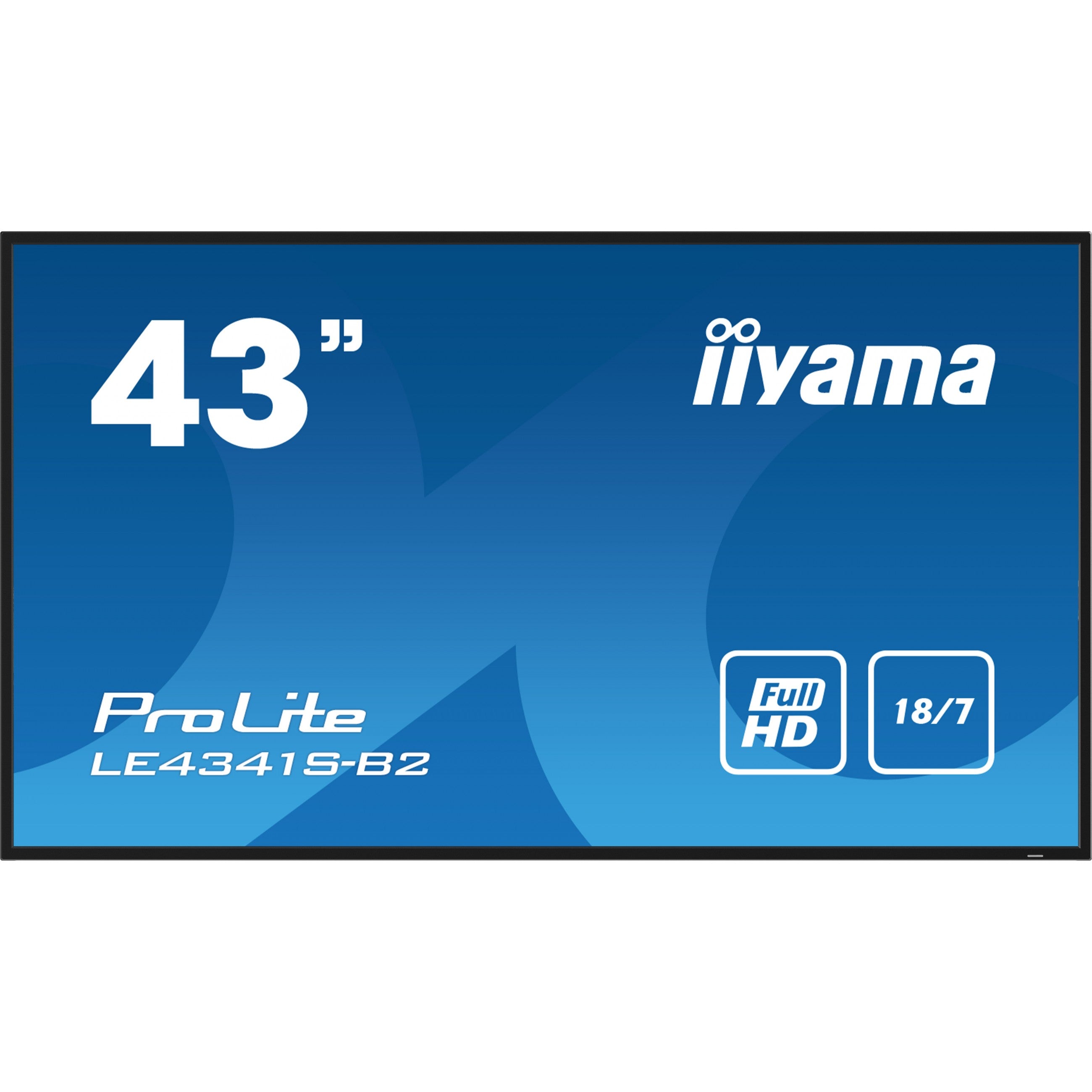 IIYAMA 108cm (43") LE4341S-B2 16:9 3xHDMI+VGA IPS retail
