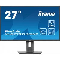 68.5cm/27" (3840x2160) iiyama ProLite XUB2797UHSNP-B1 16:9 4k UHD IPS 4ms 60Hz HDMI DP USB-C KVM Speaker Pivot Black