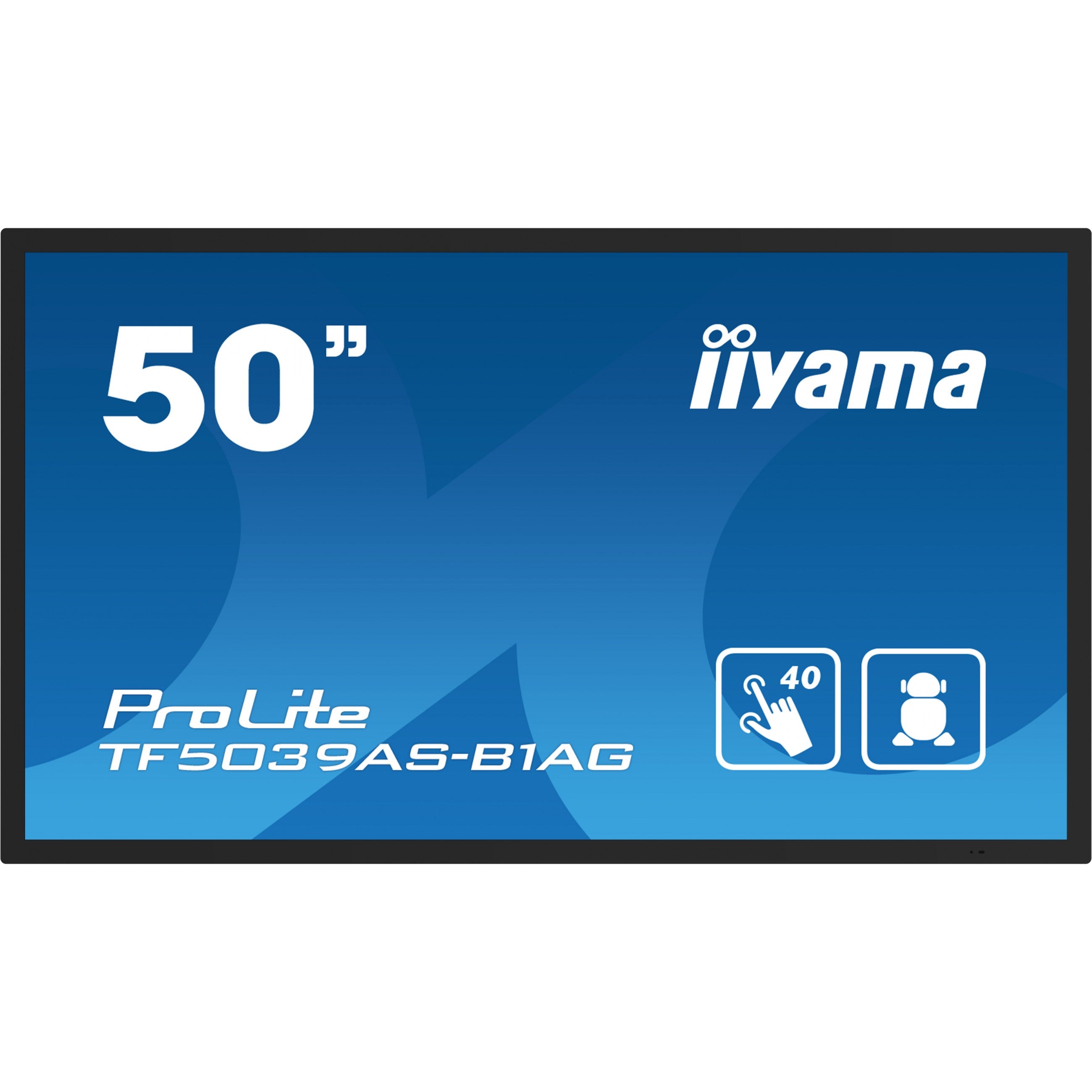 IIYAMA 125.7cm(49.5") TF5039AS-B1AG 16:9 M-Touch 2xHDMI+DP