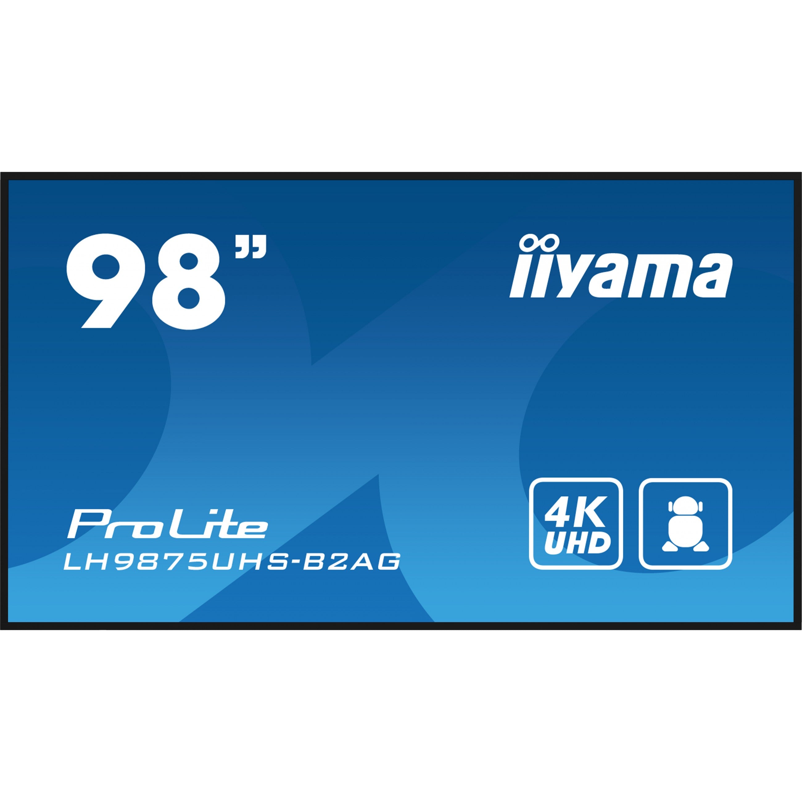 IIYAMA 247.7cm(97.5") LH9875UHS-B2AG 16:9 3xHDMI+DP+DVI 4K (Speditionsversand)