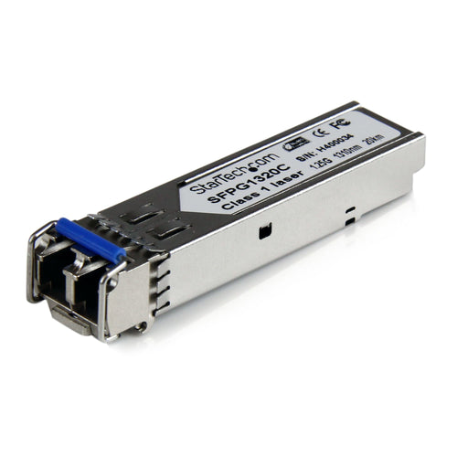 StarTech Cisco GLC-LH-SMD kompatibles Gigabit SFP Transceiver Modul mit DDM SM LC Mini-GBIC bis 20Km