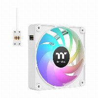 Thermaltake CT140 EX 140mm White ARGB Sync PWM Addressable RGB 90.3 CFM 3-Pack