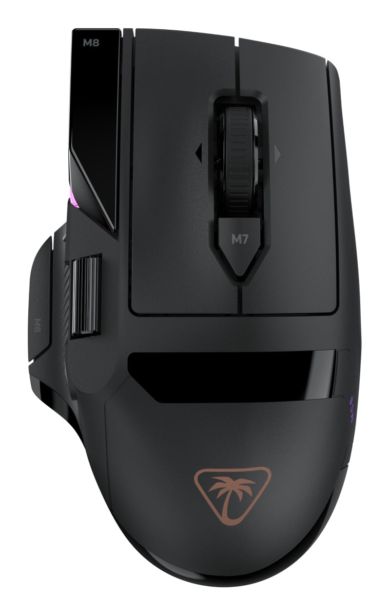 Turtle Beach Command Series MC5 Wireless Gaming-Maus - 8K-Abrufrate, optischer Owl-Eye-Sensor mit 30.000 DPI, 4D-Scrollrad, Titan Optical Switches, RGB-Beleuchtung, bis zu 35-Stunden-Akku