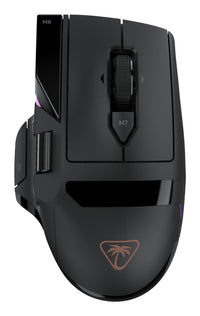 Turtle Beach Command Series MC5 Wireless Gaming-Maus - 8K-Abrufrate, optischer Owl-Eye-Sensor mit 30.000 DPI, 4D-Scrollrad, Titan Optical Switches, RGB-Beleuchtung, bis zu 35-Stunden-Akku