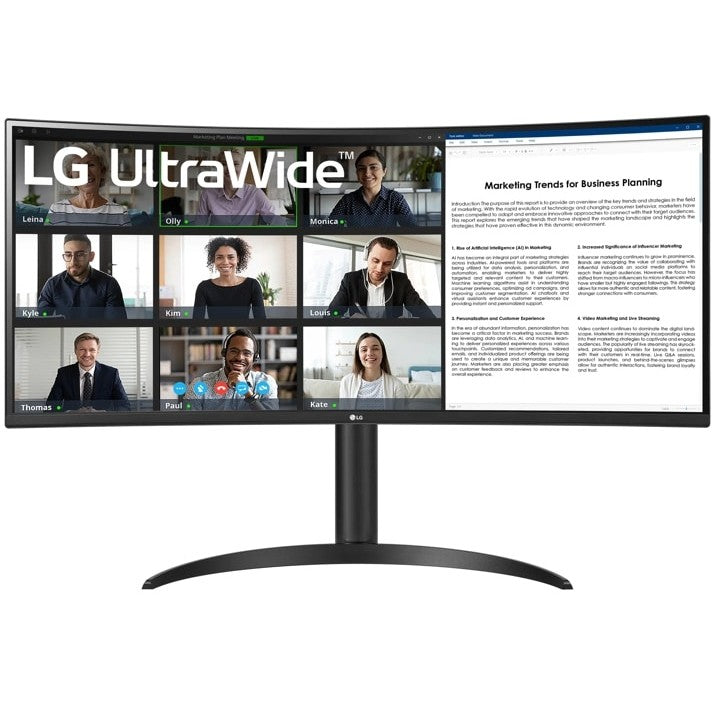 86.42cm/34" (3440x1440) LG Ultra Wide Curved 34WR55QK-B.AEU WQHD HDR10 5ms 2xHDMI DP USB-C