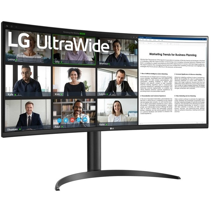 86.42cm/34" (3440x1440) LG Ultra Wide Curved 34WR55QK-B.AEU WQHD HDR10 5ms 2xHDMI DP USB-C