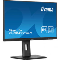 60.5cm/23.8" (1920x1080) iiyama ProLite XUB2497HSN-B2 16:9 FHD IPS 1ms 100Hz HDMI DP USB-Hub Speaker Pivot Black
