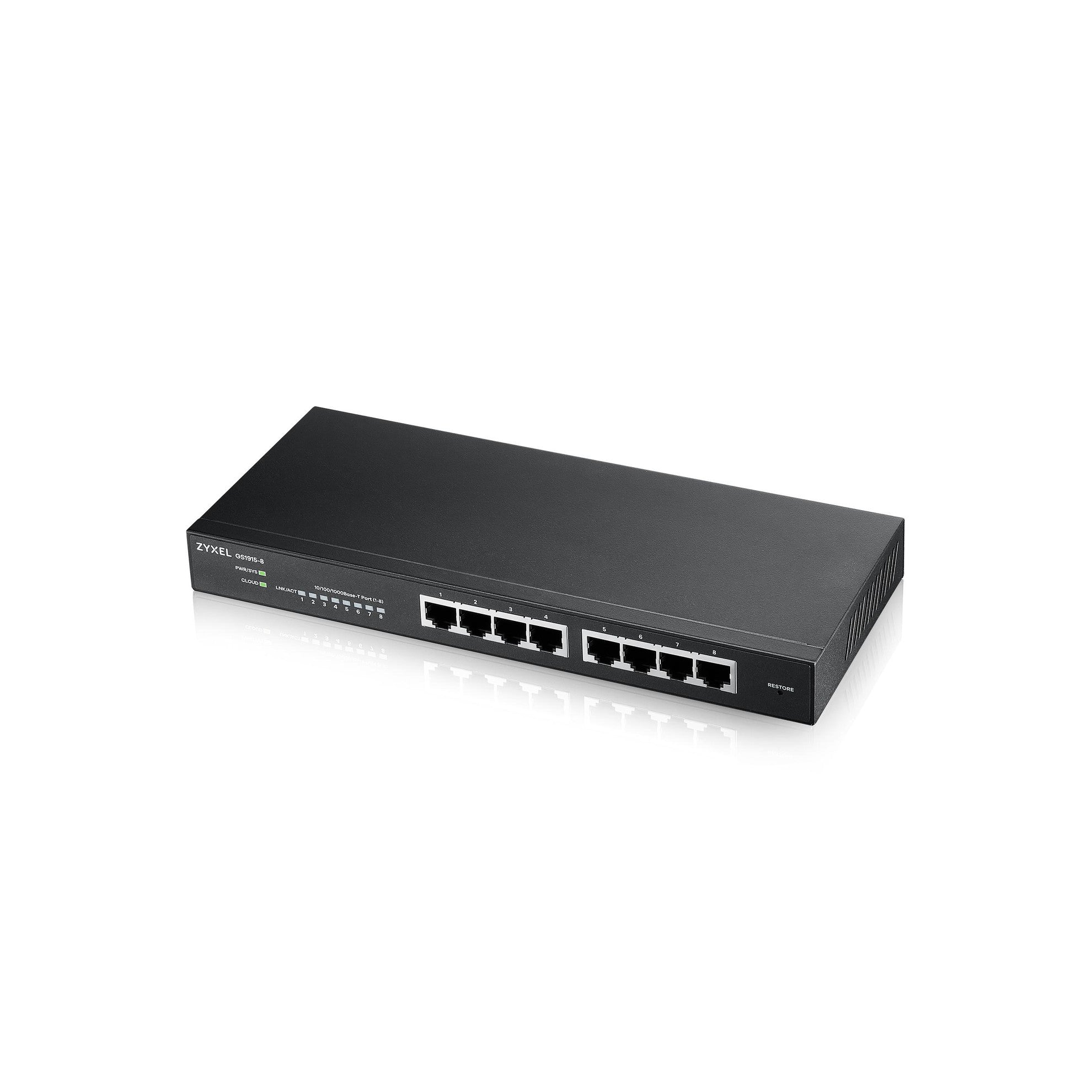 ZyXEL GS1915-8 , 8Port Switch, Gigabit,