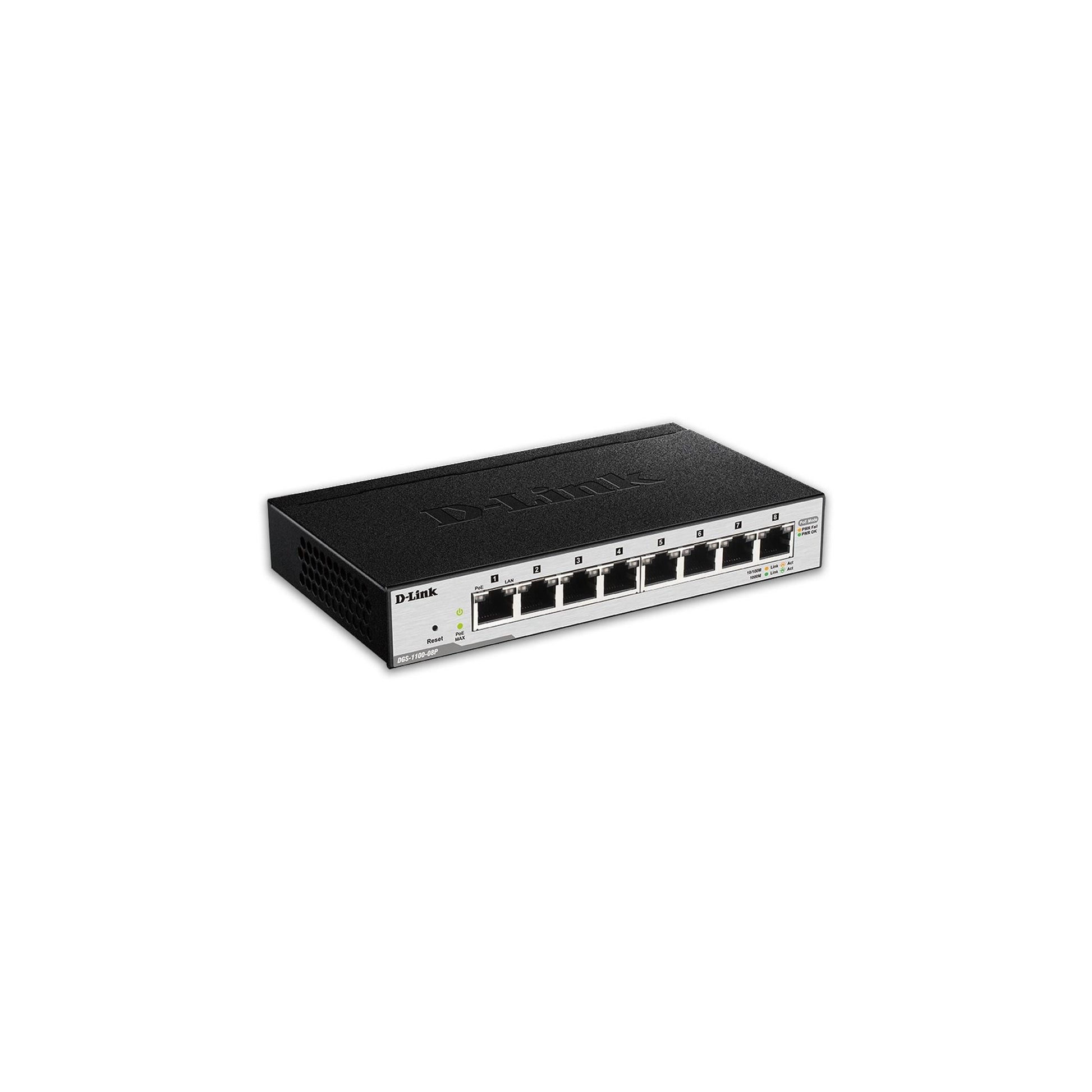 D-Link DGS-1100-08PV2/E: 8 Port PoE Switch