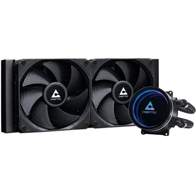 K Cooler Wasserkühlung Chieftec Iceberg 240 DARK multi Cooler | 1700| 1200| 1150| 1151| 1155| 1156| 1200| AM5/4/3+/2+/2