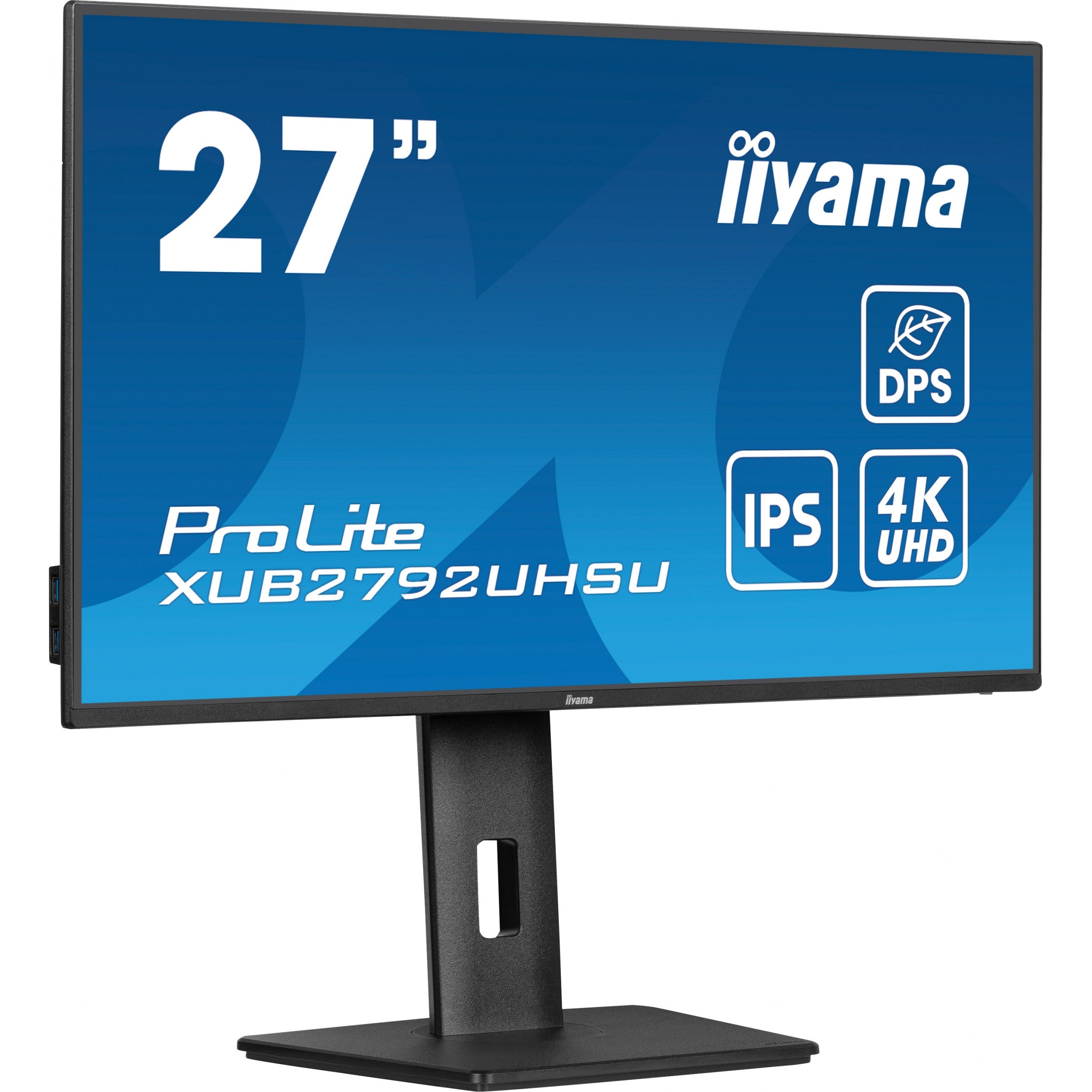68.5cm/27" (3840x2160) iiyama ProLite XUB2792UHSU-B6 16:9 4K IPS 4ms 60Hz DP HDMI USB Speaker Pivot Black