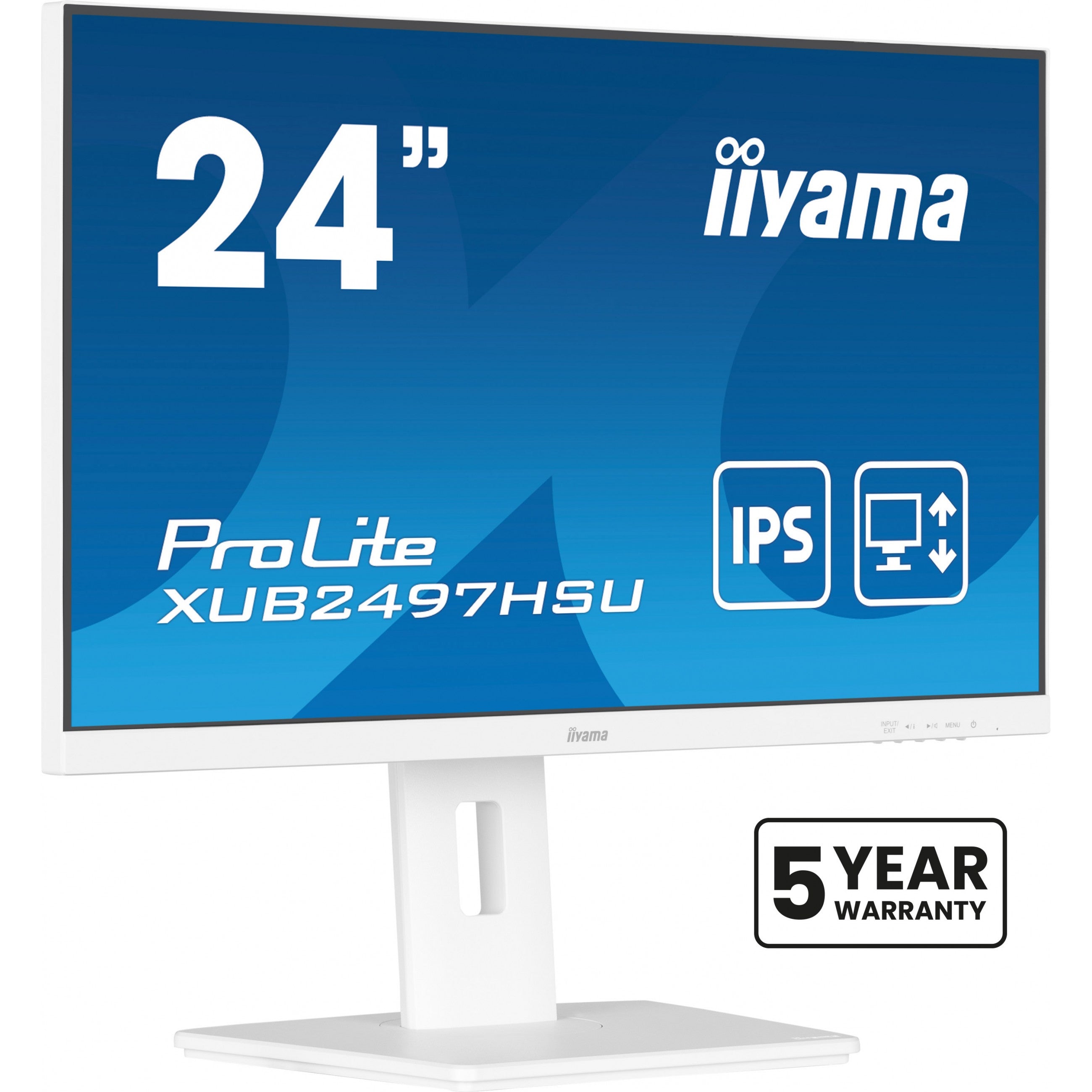 IIYAMA 60.5cm (23.8") XUB2497HSU-W2 16:9 HDMI+DP+2xUSB Lift