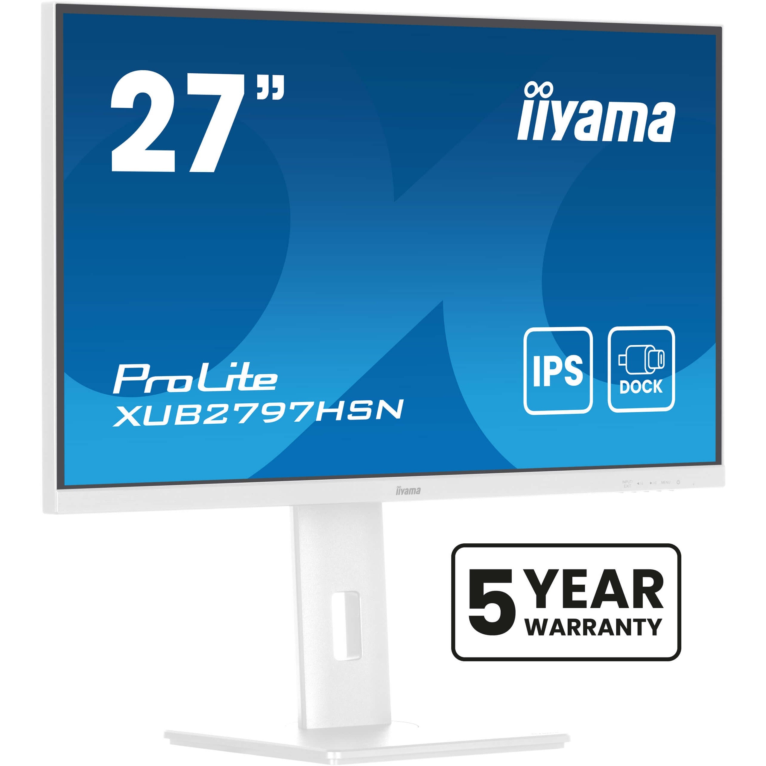 68.5cm/27" (1920x1080) Iiyama XUB2797HSN-W2 16:9 IPS LS HDMI DP USB-C 1ms