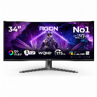 AOC 86,36cm/34" (3440x1440) AGON PRO OLED HDR400 TrueBlack 0,03ms 175Hz 2xHDMI DP Speaker DarkGrey
