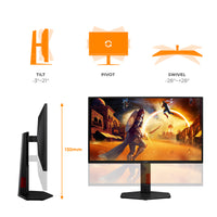 AOC G4 25G4ZR Computerbildschirm 62,2 cm (24.5") 1920 x 1080 Pixel LCD Schwarz, Rot