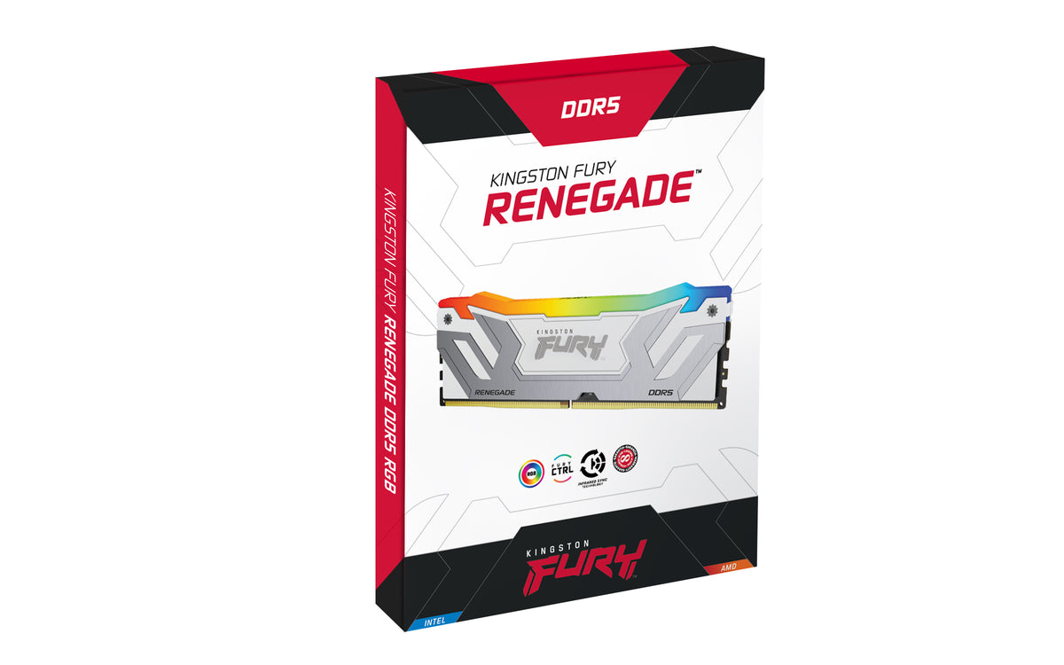 Kingston Technology FURY 48GB 8400MT/s DDR5 CL40 CUDIMM (2er-Kits) Renegade RGB Weiß XMP