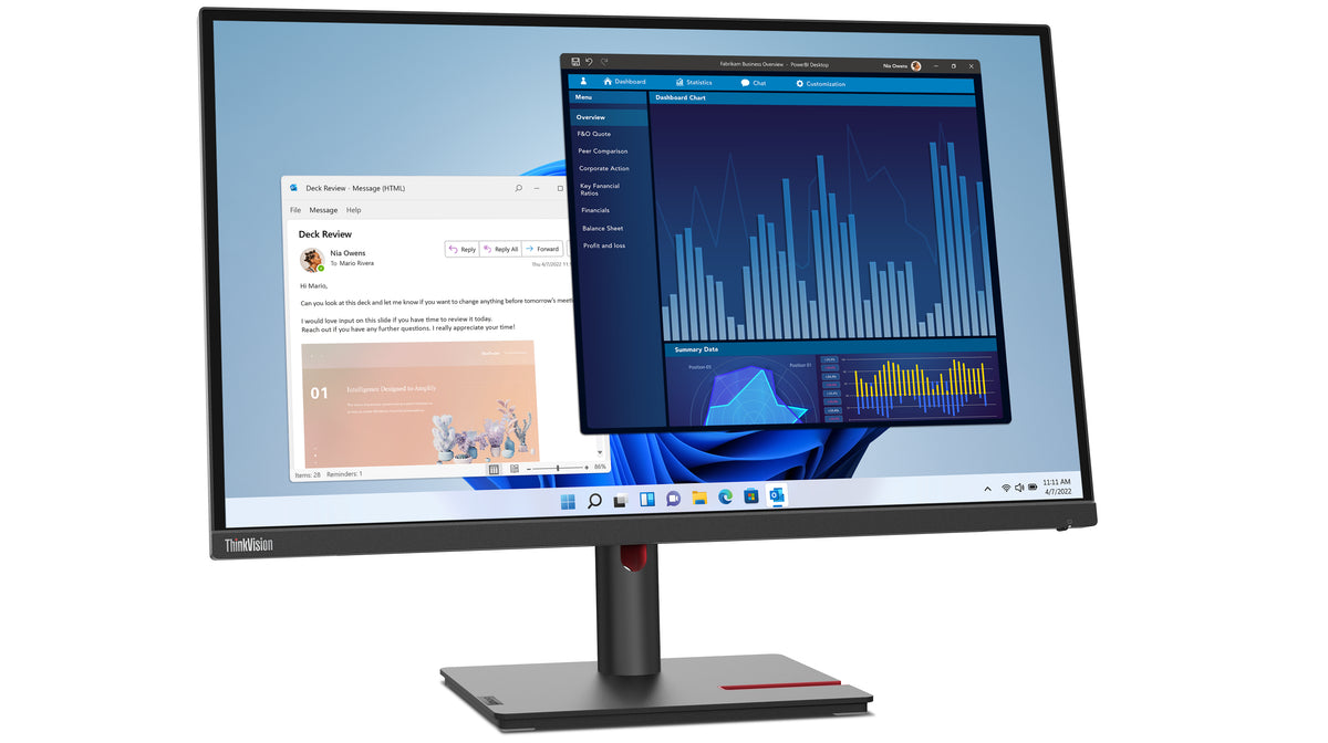 Lenovo ThinkVision T27p-30 Computerbildschirm 68,6 cm (27") 3840 x 2160 Pixel 4K Ultra HD LED Schwarz