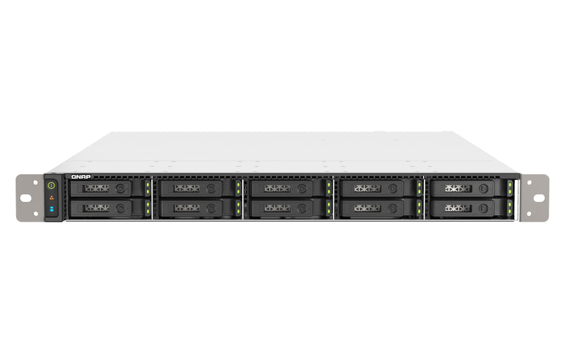 QNAP TS-h1090FU NAS Rack (1U) EPYC 7232P 64 GB DDR4 0 TB QuTS hero Schwarz, Grau