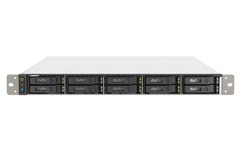 QNAP TS-h1090FU NAS Rack (1U) EPYC 7232P 64 GB DDR4 0 TB QuTS hero Nero, Grigio