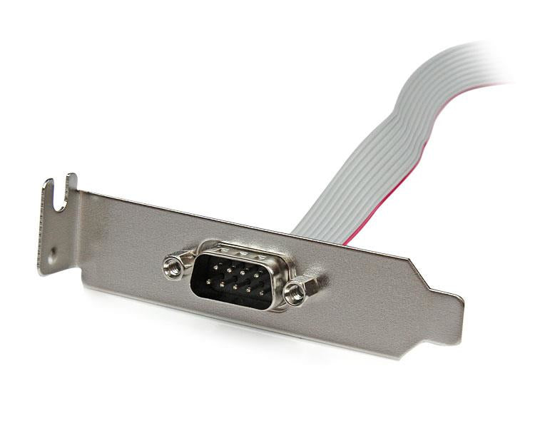 StarTech.com 1 Port Seriell DB9 Slotblech mit 10 Pin Pinheader Kabel - Low Profile