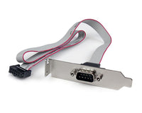 StarTech.com 1 Port Seriell DB9 Slotblech mit 10 Pin Pinheader Kabel - Low Profile