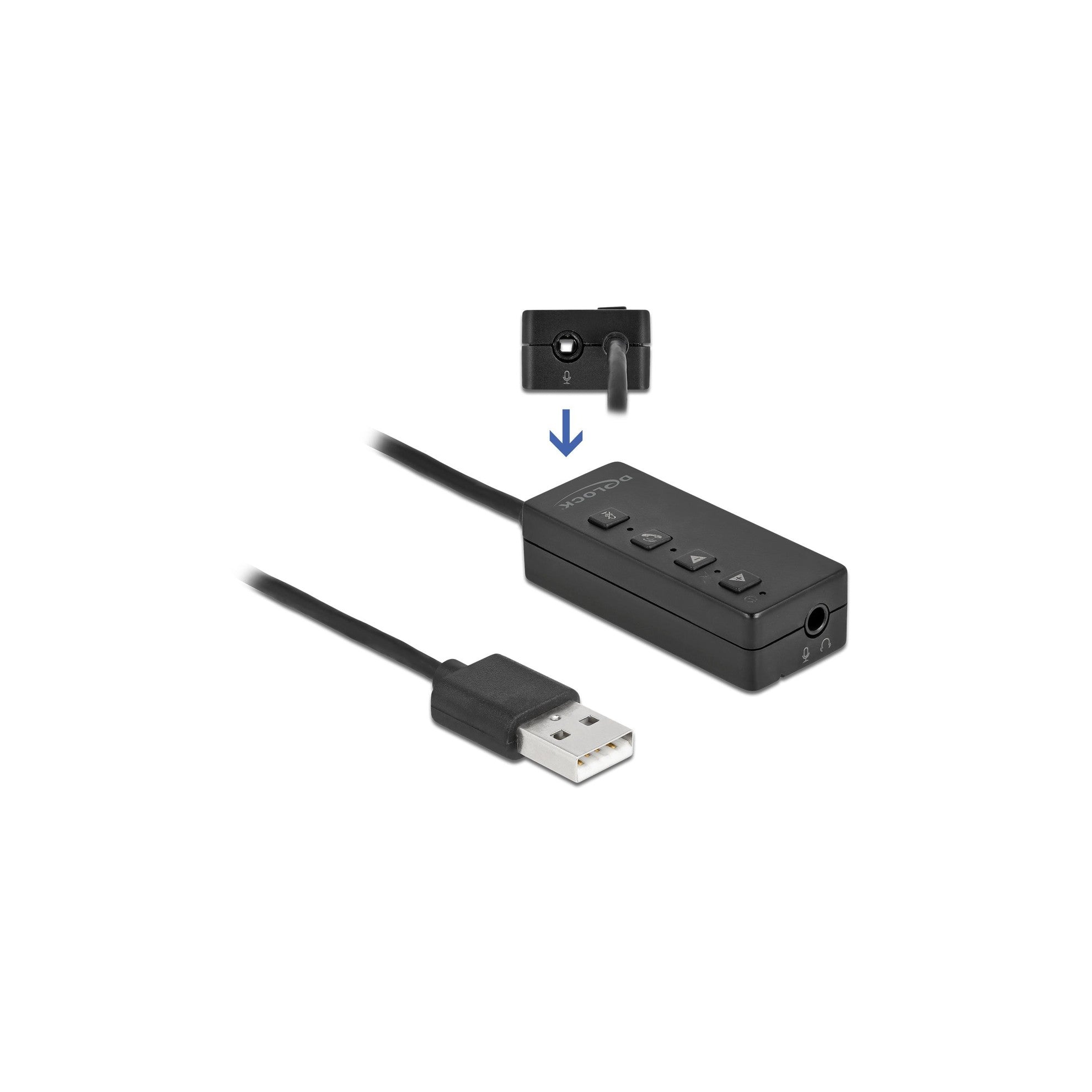 Delock USB Headset und Mikrofon Adapter