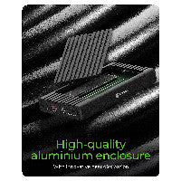 ICY BOX IB-2817MCL-C31 Externes USB-C 3.2 Gehäuse für 2x M.2 NVMe SSD mit Klonfunktion – Ansicht 4