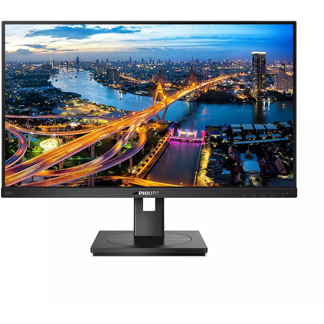 61cm/24" (2560x1440) Philips B Line 245B1 16:9 QHD IPS 4ms 75Hz HDMI DVI DP Speaker Pivot Black