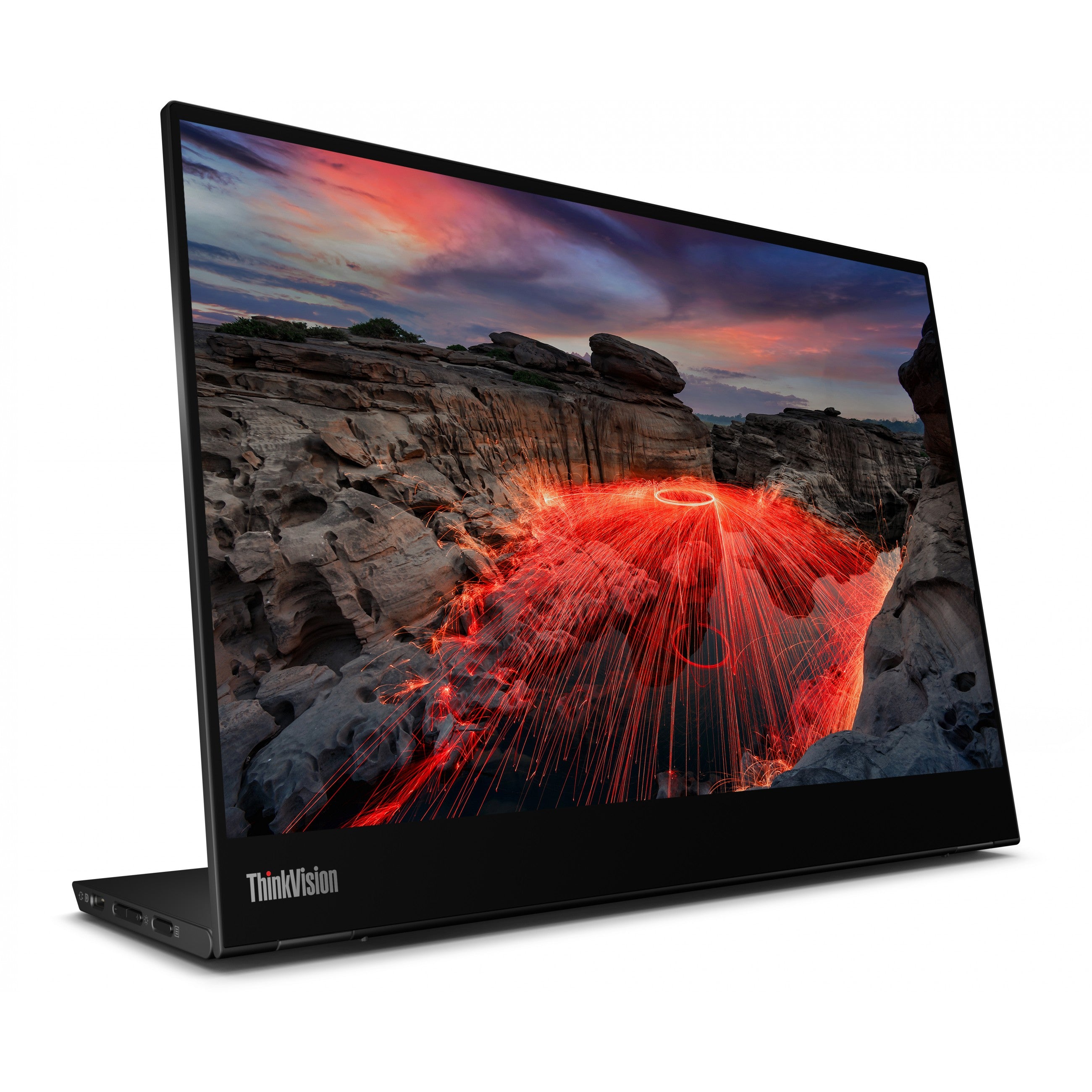 35.6cm/14" (2240x1400) Lenovo ThinkVision M14t Gen 2 IPS Touch portable 6ms 60Hz 2xUSB-C Black