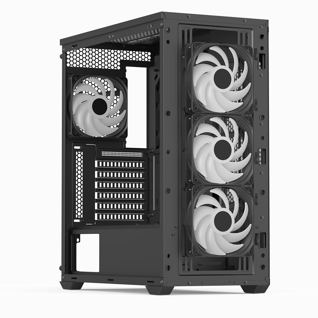 Aerocool D501A Midi Tower Schwarz