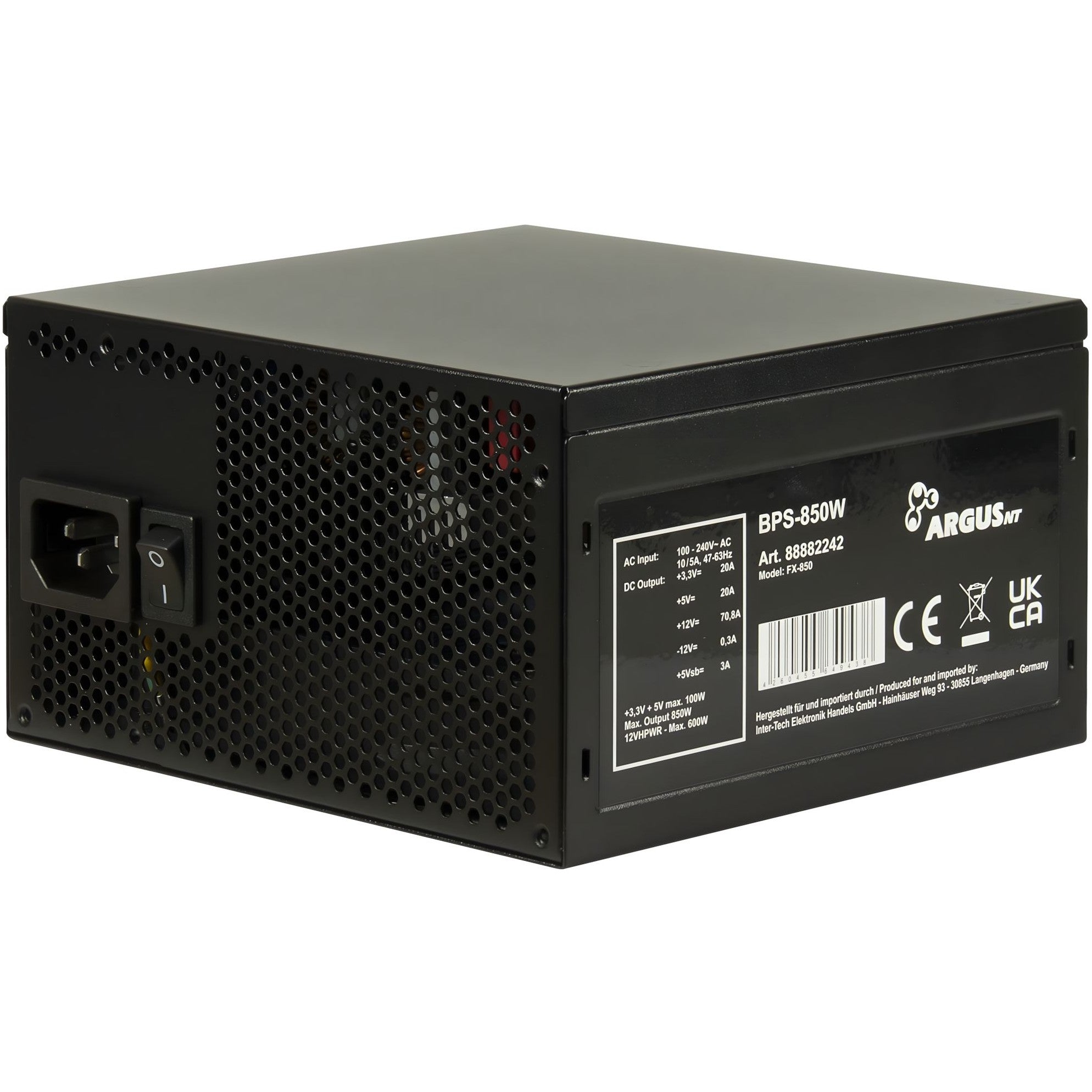 850W Inter-Tech Argus BPS-850 ATX 3.1