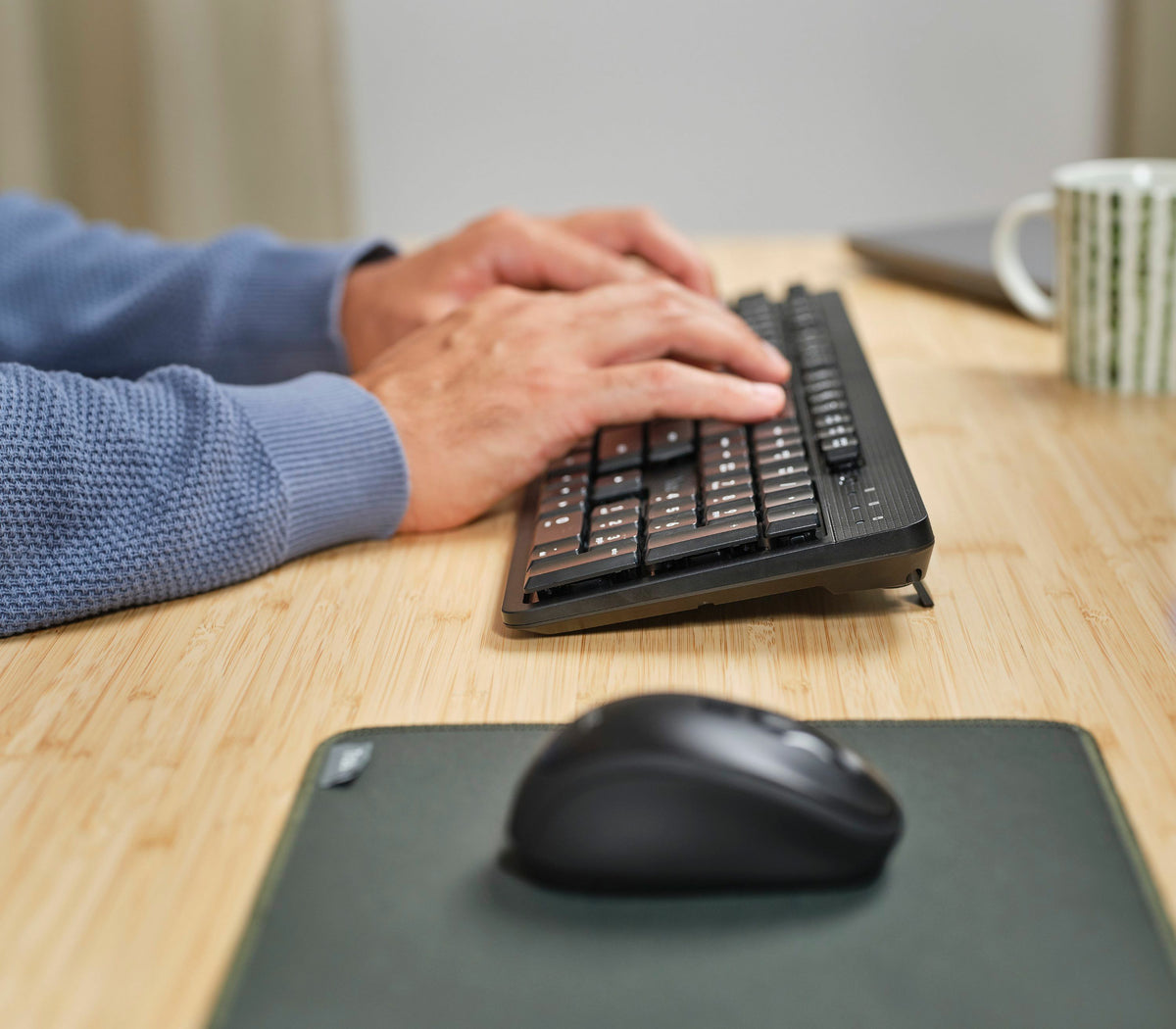Trust TKM-360 Tastatur Maus enthalten Büro RF Wireless QWERTZ Deutsch Schwarz