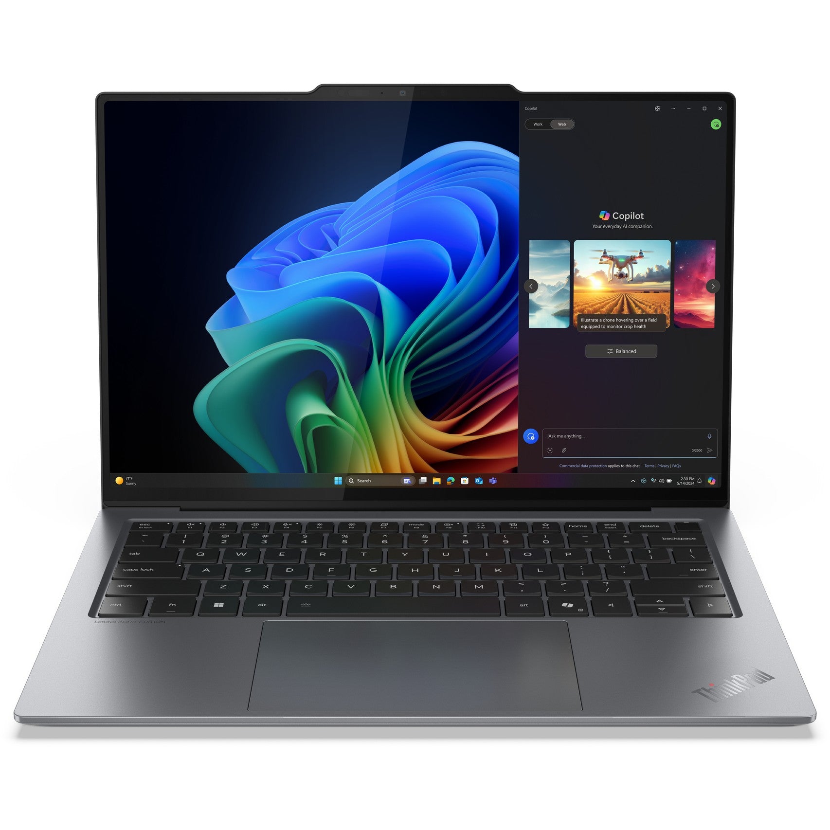 Lenovo AI ThinkPad X9-14 G1 21QA CU5 228V/32GB/512GB/W11Pro grey