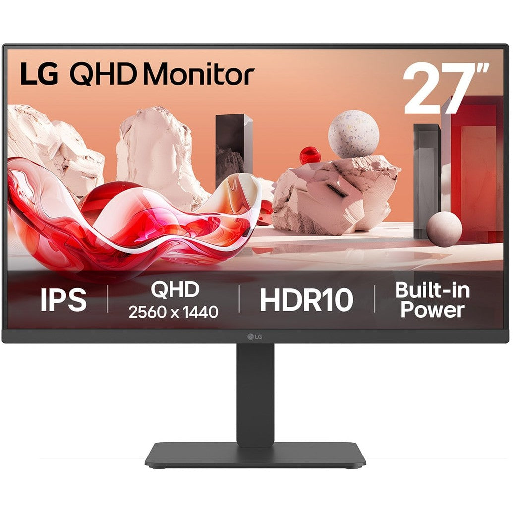 68.6cm/27" (2560x1440) LG 27BA45QB-B 16:9 IPS 5ms 75Hz HDR10 2xHDMI DP Speaker Pivot Black