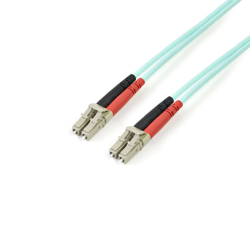 StarTech 10Gb Aqua LC/LC Duplex 50/125 Multimode LSZH Fiber Cable