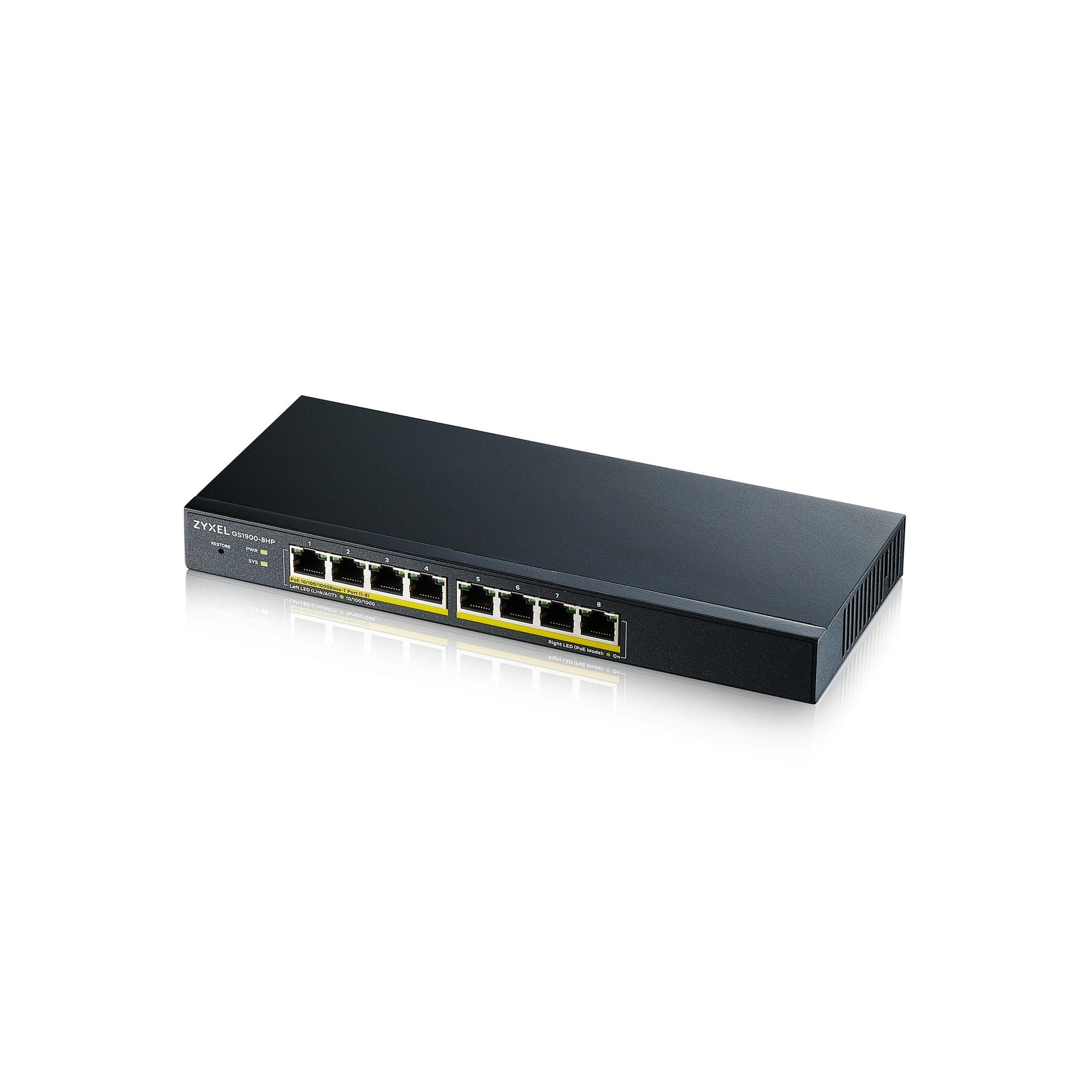 ZyXEL GS1900-8HP v3, 8Port-Switch, Gigabit