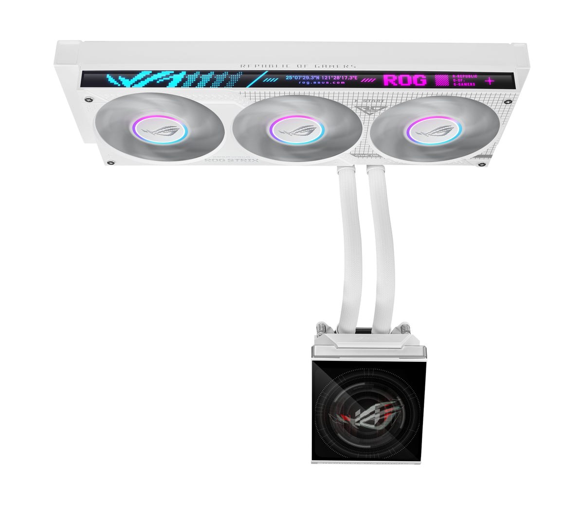 ASUS ROG STRIX SLC IV 360 ARGB LCD WHT Refroidissement liquide de processeur 12 cm Blanc 1 pièce(s)